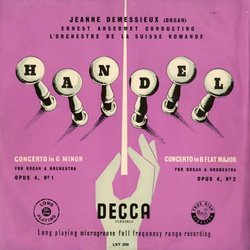 GB DECCA LXT2759 エルネスト・アンセルメ ヘンデル・オルガン協奏曲Op.4-1/Op.4-2 GB DECCA LXT2759 エルネスト・アンセルメ ヘンデル・オルガン協奏曲Op.4-1/Op.4-2