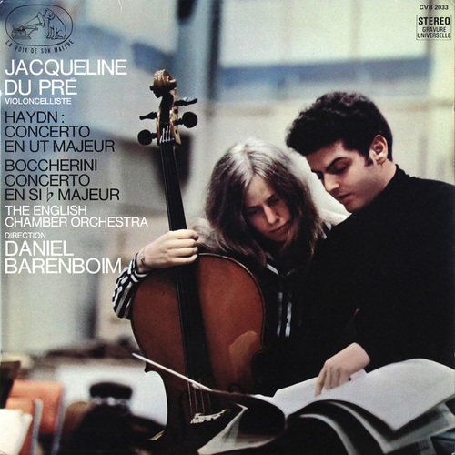 デュ・プレ&バレンボイムのハイドン&ボッケリーニ/チェロ協奏曲　仏EMI（VSM）　2725　LP レコード