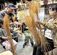 ５月の連休　ススキと錫野講座