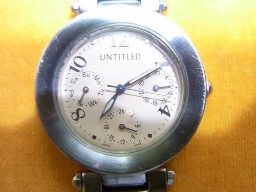 時計の電池交換例 UNTITLED(アンタイトル)の場合☆ 時計の電池交換例 UNTITLED(アンタイトル)の場合☆