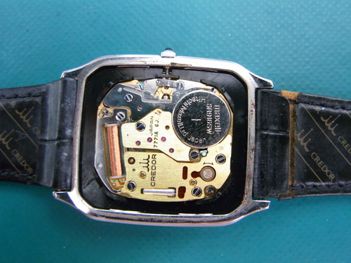 ＳＥＩＫＯ　ＣＲＥＤＯＲ (セイコー クレドール) の電池交換例