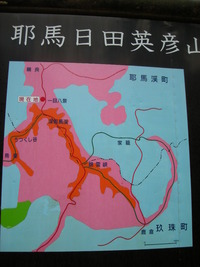 耶馬渓の案内板