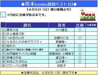 本の週間ベスト１０（２００９年４月５日付）