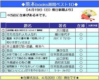本の週間ベスト１０（２００９年４月１９日付）