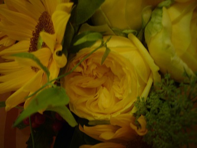 ヒマワリの花束