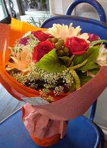 ソープで花束