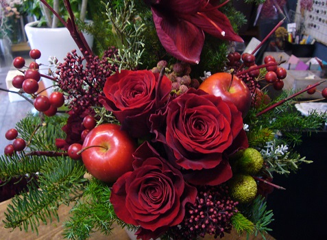 クリスマスのアレンジメント