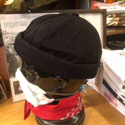 2020FW SUGAR CANE 10oz. BLACK DENIM FISHERMAN CAP BLACK