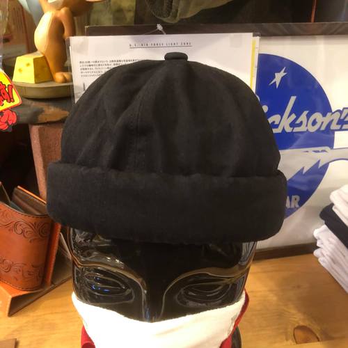 2020FW SUGAR CANE 10oz. BLACK DENIM FISHERMAN CAP BLACK