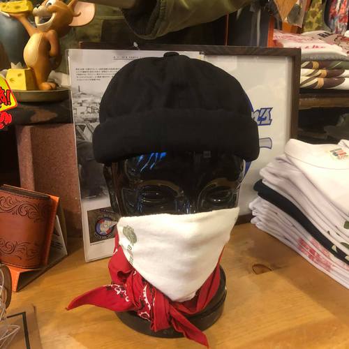 2020FW SUGAR CANE 10oz. BLACK DENIM FISHERMAN CAP BLACK