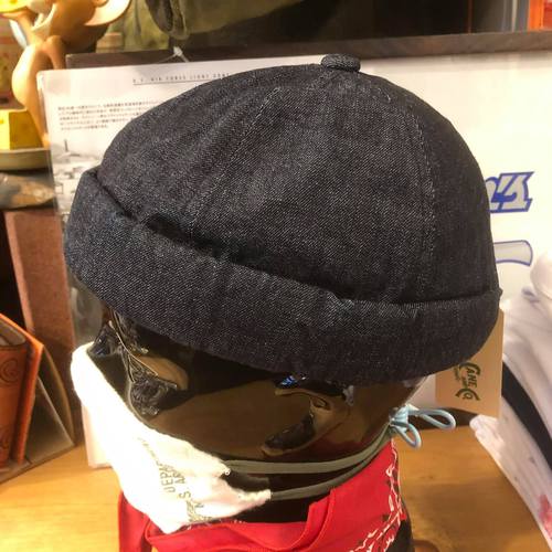 2020FW SUGAR CANE 10oz. BLUE DENIM FISHERMAN CAP NAVY