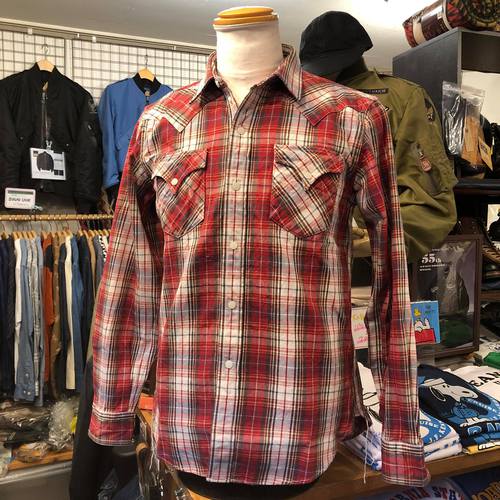MFSC TRUCKSTOP 8.25oz.INDIGO RED PLAID DUDE RANCHER