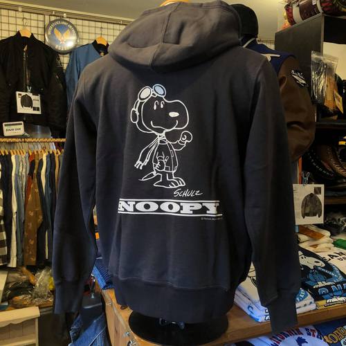 BUZZ RICKSONS FULLZIP SWEAT PARKA ”SNOOPY U.S. AIR FORCE”BK