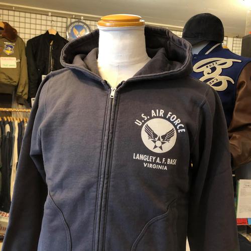 BUZZ RICKSONS FULLZIP SWEAT PARKA ”SNOOPY U.S. AIR FORCE”BK