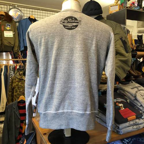 BUZZ RICKSONS×SNOOPY SET-IN CREW SWEAT HAPPINESS H.GRAY