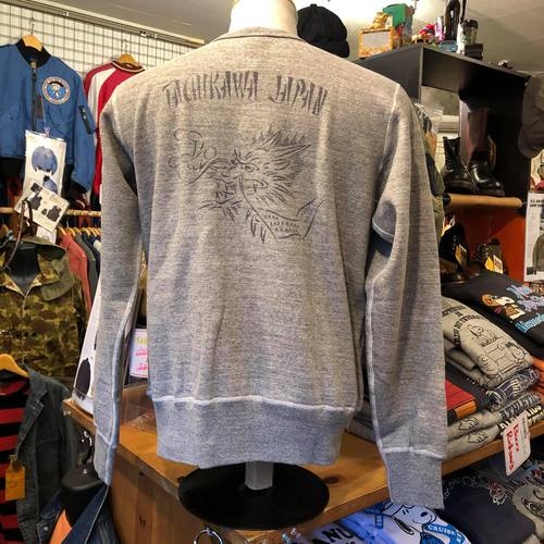 BUZZ RICKSONS SET-IN CREW SWEAT “TACHIKAWA JAPAN” H.GRAY