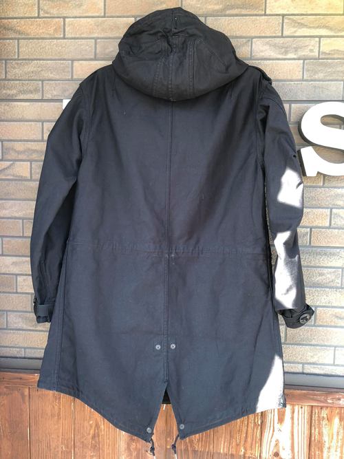 BUZZ RICKSONS WILLIAM GIBSON BLACK M-51 PARKA SLENER