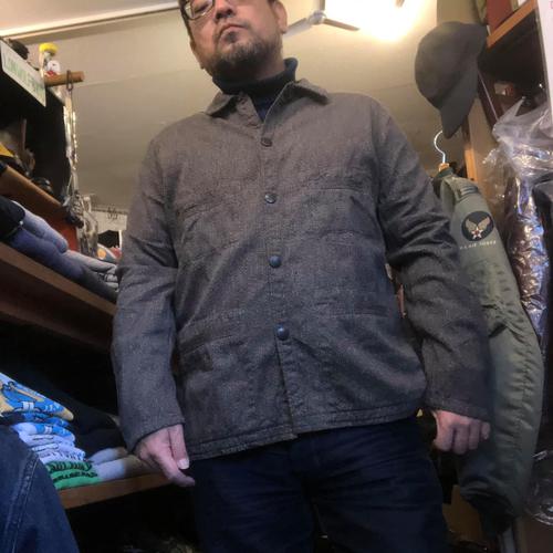 SUGAR CANE 6.5oz. INDIGO BEACH CLOTH WORK JACKET BLK SUGAR CANE 6.5oz. INDIGO BEACH CLOTH WORK JACKET BLK