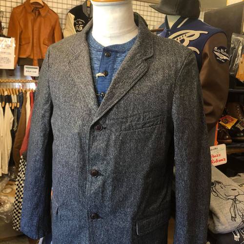 SUGAR CANE FICTION ROMANCE 9oz. BLACK COVERT JACKET