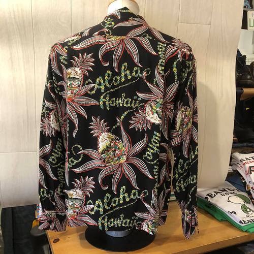 SUN SURF L/S AROHA SHIRT “PINEAPPLE PASSION” BLACK