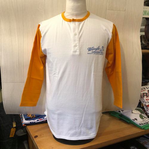 WHITESVILLE 14/- 7分袖 ベースボール T-SHIRT WHITESVILLEGOLD