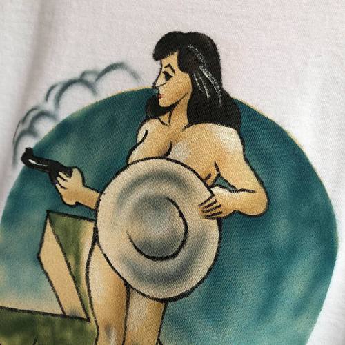 BUZZ RICKSONS HAND PAINTED S/S T-SHIRT MISS DALLAS