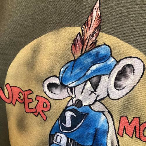 BUZZ RICKSONS HAND PAINTED S/S T-SHIRT SUPER MOUSE