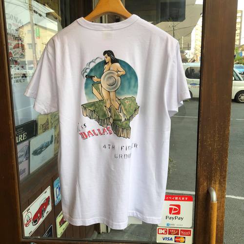 BUZZ RICKSONS HAND PAINTED S/S T-SHIRT MISS DALLAS