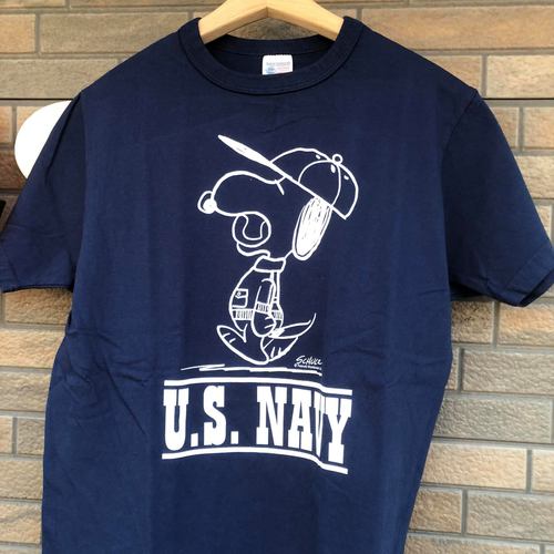 BUZZ RICKSONS × PEANUTS S/S T-SHIRT SNOOPY ”U.S.NAVY