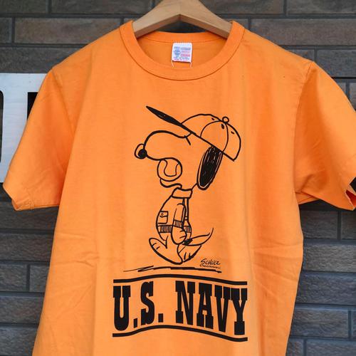BUZZ RICKSONS × PEANUTS S/S T-SHIRT SNOOPY ”U.S.NAVY