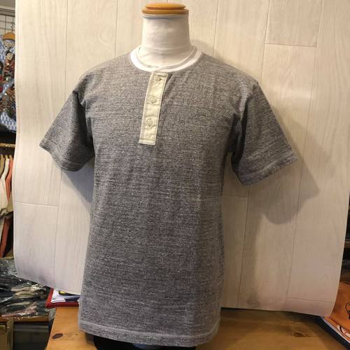 BUZZ RICKSONS SLUB YARN HENLEY NECK T-SHIRT