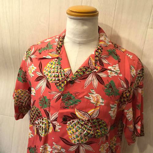 SUN SURF S/S AROHA SHIRT “PINEAPPLE” SS38561-165/RED