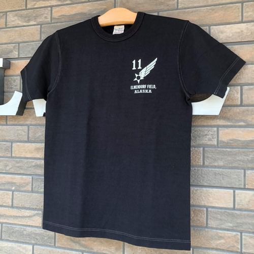 BUZZ RICKSONS SLUB YARN S/S T-SHIRT 11th AIR FORCE ALASKA