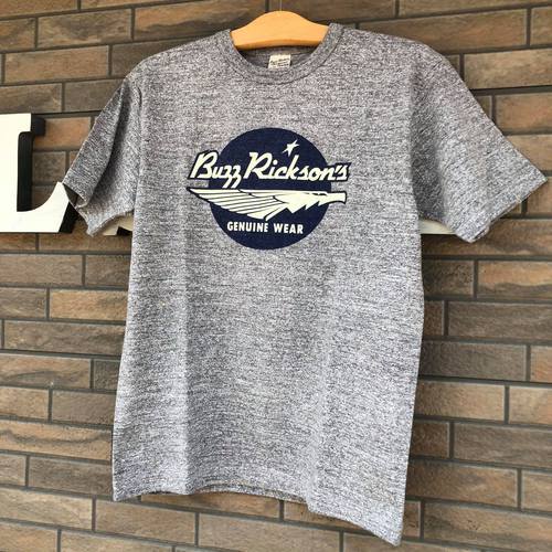 BUZZ RICKSONS SLUB YARN S/S T-SHIRT BUZZ RICKSONS H.GRAY