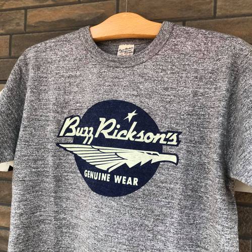 BUZZ RICKSONS SLUB YARN S/S T-SHIRT BUZZ RICKSONS H.GRAY