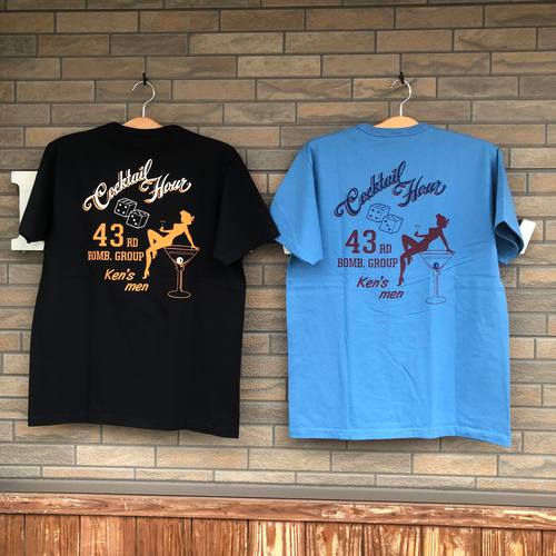 BUZZ RICKSONS S/S T-SHIRT 43rd BOMB.GROUP