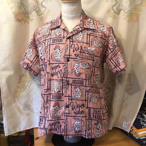 SUN SURF C/L HOPSACK S/S OPEN SHIRT WAVE RIDER RED SUN SURF C/L HOPSACK S/S OPEN SHIRT WAVE RIDER RED