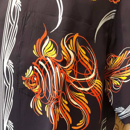 KEONI OF HAWAII S/S ALOHA SHIRT “GOLD FISH BOWL”