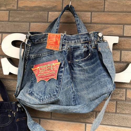 SUGAR CANE 14.25oz. DENIM 1947 MODEL REMAKE BAG