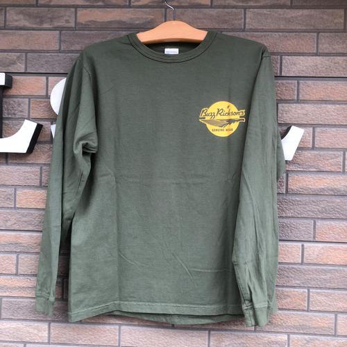 BUZZ RICKSONS × PEANUTS L/S Tee Snoopy U.S.ARMY AIR BORNE