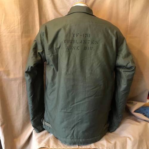 BUZZ RICKSONS Type A-2 DECK JACKET U.S.NAVY Patch Custom