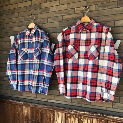 SUGAR CANE TWILL CHECK L/S WORK SHIRT SC28742