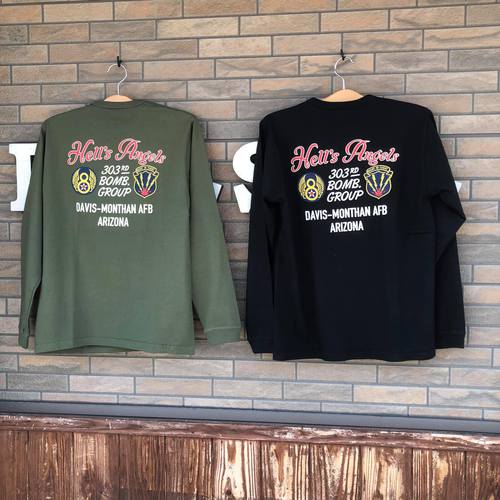 BUZZ RICKSONS L/S MILITARY T-SHIRT 303rd BOMB.GROUP