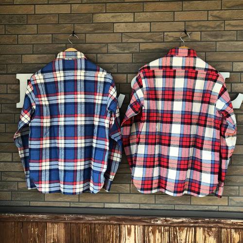 SUGAR CANE TWILL CHECK L/S WORK SHIRT SC28742