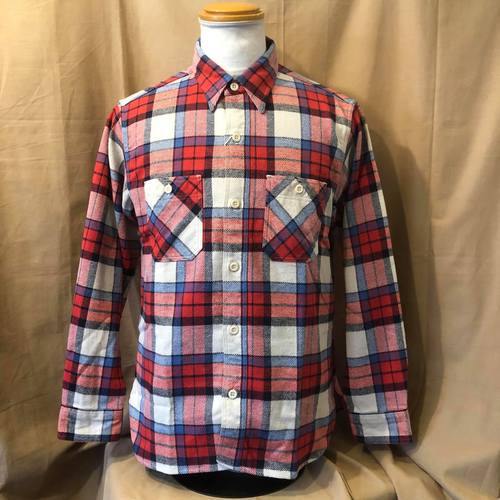 SUGAR CANE TWILL CHECK L/S WORK SHIRT SC28742