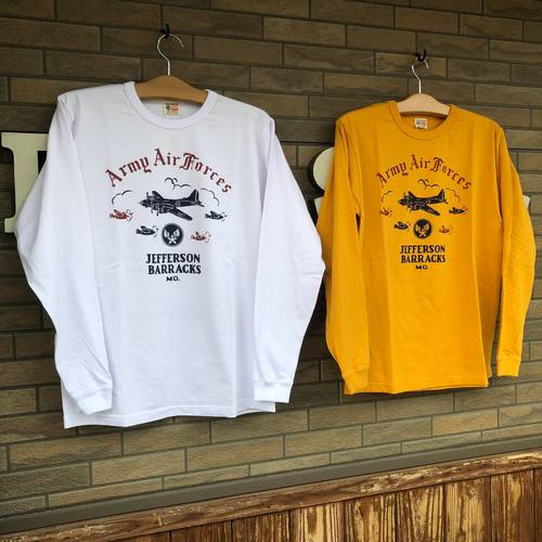 BUZZ RICKSONS L/S MILITARY T-SHIRT ARMY AIR FORCES