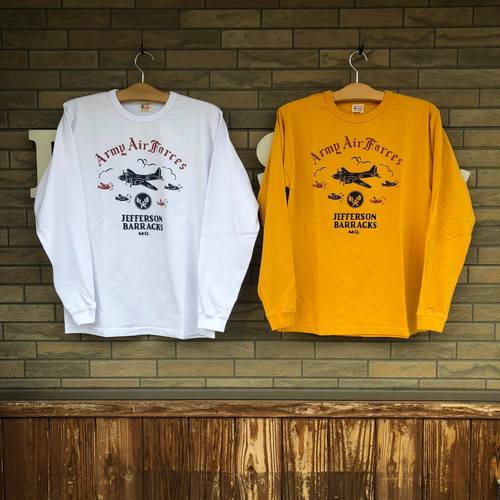 BUZZ RICKSONS L/S MILITARY T-SHIRT ARMY AIR FORCES
