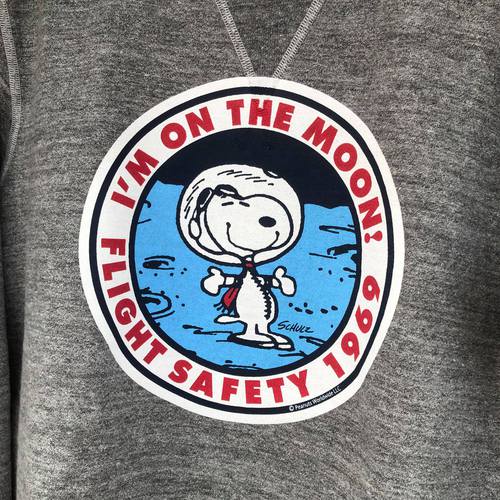 BUZZ RICKSONS × SNOOPY SET-IN CREW SWEAT IM ON THE MOON