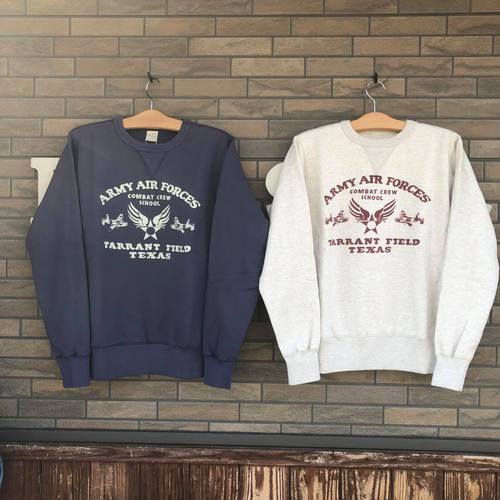 BUZZ RICKSONS SET-IN CREW SWEAT ARMY AIR FORCES