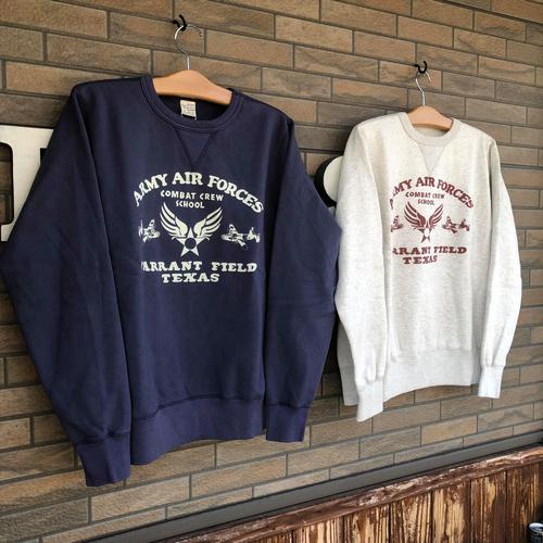 BUZZ RICKSONS SET-IN CREW SWEAT ARMY AIR FORCES
